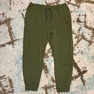Nike Tech Fleece Sweatpants Joggers Size 2XL Army Green Streetwear